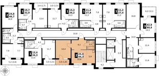 Квартира 2-комн. квартира, 44.3 м² ЖК «1-й Саларьевский» Фото 2 Квартира 2-комн. квартира, 44.3 м² ЖК «1-й Саларьевский» Фото 2