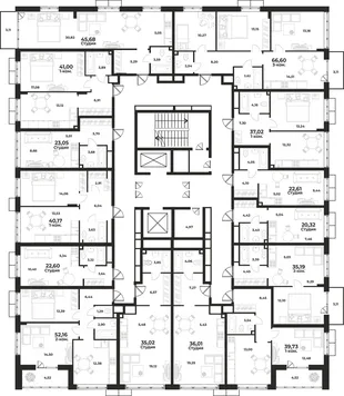 Квартира Студия, 36.01 м² ЖК «Живописный сад» Фото 10 Квартира Студия, 36.01 м² ЖК «Живописный сад» Фото 10