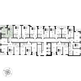 Квартира 1-комн. квартира, 36.4 м² ЖК «1-й Донской» Фото 2 Квартира 1-комн. квартира, 36.4 м² ЖК «1-й Донской» Фото 2