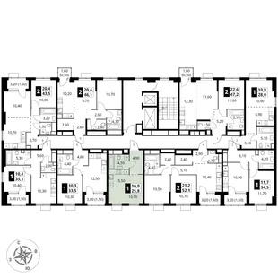 Квартира Студия, 25.8 м² ЖК «1-й Химкинский» Фото 2