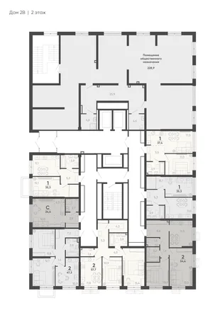 Квартира 2-комн. квартира, 57.7 м² ЖК «Барса» Фото 1 Квартира 2-комн. квартира, 57.7 м² ЖК «Барса» Фото 1