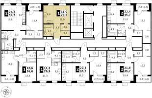 Квартира Студия, 29.5 м² ЖК «1-й Ясеневский» Фото 2
