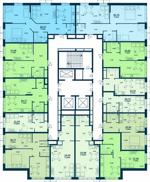 Квартира Студия, 35.48 м² ЖК «Город природы» Фото 7 Квартира Студия, 35.48 м² ЖК «Город природы» Фото 7