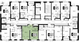 Квартира 1-комн. квартира, 32.5 м² ЖК «1-й Химкинский» Фото 2