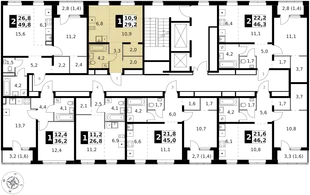 Квартира Студия, 29.2 м² ЖК «1-й Ясеневский» Фото 2 Квартира Студия, 29.2 м² ЖК «1-й Ясеневский» Фото 2