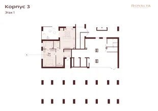 Квартира 2-комн. квартира, 90.3 м² ЖК «Роялта» Фото 1 Квартира 2-комн. квартира, 90.3 м² ЖК «Роялта» Фото 1
