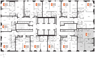 Квартира 3-комн. квартира, 73.7 м² ЖК «Sydney City» Фото 2 Квартира 3-комн. квартира, 73.7 м² ЖК «Sydney City» Фото 2