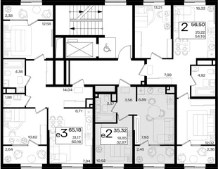 Квартира 2-комн. квартира, 58.77 м² ЖК «Патрики» Фото 1