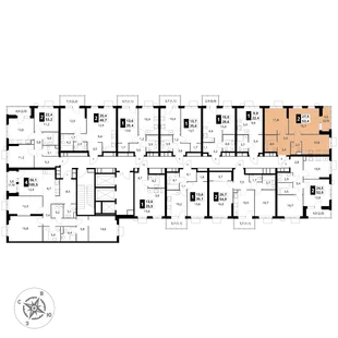 Квартира 2-комн. квартира, 53.4 м² ЖК «1-й Измайловский» Фото 2 Квартира 2-комн. квартира, 53.4 м² ЖК «1-й Измайловский» Фото 2