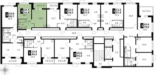 Квартира 1-комн. квартира, 32.9 м² ЖК «1-й Саларьевский» Фото 2 Квартира 1-комн. квартира, 32.9 м² ЖК «1-й Саларьевский» Фото 2