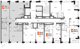 Квартира 4-комн. квартира, 116.2 м² ЖК «Sydney City» Фото 2 Квартира 4-комн. квартира, 116.2 м² ЖК «Sydney City» Фото 2