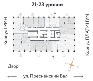 Квартира 2-комн. квартира, 68.34 м² ЖК «Репаблик» Фото 1 Квартира 2-комн. квартира, 68.34 м² ЖК «Репаблик» Фото 1