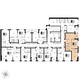 Квартира 2-комн. квартира, 58.5 м² ЖК «1-й Ясеневский» Фото 1 Квартира 2-комн. квартира, 58.5 м² ЖК «1-й Ясеневский» Фото 1