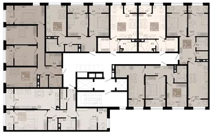 Квартира Студия, 34.2 м² ЖК «Хозяин морей» Фото 1 Квартира Студия, 34.2 м² ЖК «Хозяин морей» Фото 1