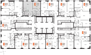 Квартира 2-комн. квартира, 54.5 м² ЖК «Sydney City» Фото 2 Квартира 2-комн. квартира, 54.5 м² ЖК «Sydney City» Фото 2