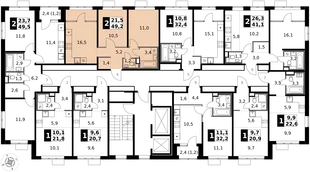 Квартира 2-комн. квартира, 49.2 м² ЖК «1-й Химкинский» Фото 2 Квартира 2-комн. квартира, 49.2 м² ЖК «1-й Химкинский» Фото 2