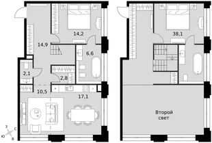 Квартира 2-комн. квартира, 106.3 м² ЖК «Sydney Prime» Фото 1 Квартира 2-комн. квартира, 106.3 м² ЖК «Sydney Prime» Фото 1