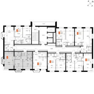 Квартира 2-комн. квартира, 61.7 м² ЖК «Фриссон» Фото 2 Квартира 2-комн. квартира, 61.7 м² ЖК «Фриссон» Фото 2