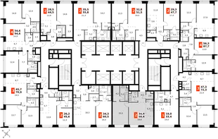 Квартира 2-комн. квартира, 58.8 м² ЖК «Amber Сity» Фото 2 Квартира 2-комн. квартира, 58.8 м² ЖК «Amber Сity» Фото 2