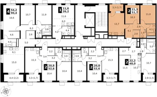 Квартира 2-комн. квартира, 51.7 м² ЖК «1-й Химкинский» Фото 2