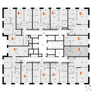 Квартира Студия, 30 м² ЖК «Флагман» Фото 2 Квартира Студия, 30 м² ЖК «Флагман» Фото 2