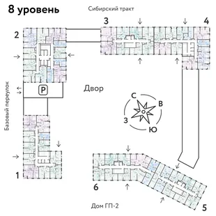Квартира 3-комн. квартира, 56.14 м² ЖК «Сибирский сад» Фото 1 Квартира 3-комн. квартира, 56.14 м² ЖК «Сибирский сад» Фото 1