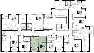 Квартира 1-комн. квартира, 33.4 м² ЖК «1-й Ясеневский» Фото 1 Квартира 1-комн. квартира, 33.4 м² ЖК «1-й Ясеневский» Фото 1