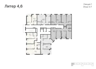 Квартира 2-комн. квартира, 59.68 м² ЖК «Светский лес» Фото 1