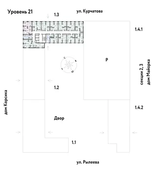 Квартира Студия, 25 м² ЖК «Остров-сад» Фото 1 Квартира Студия, 25 м² ЖК «Остров-сад» Фото 1