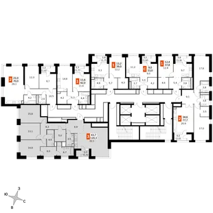 Квартира 3-комн. квартира, 120.3 м² ЖК «Sky Garden» Фото 2 Квартира 3-комн. квартира, 120.3 м² ЖК «Sky Garden» Фото 2