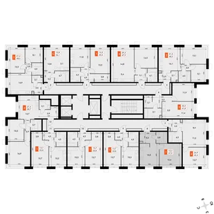 Квартира 1-комн. квартира, 37.7 м² ЖК «Флагман» Фото 2 Квартира 1-комн. квартира, 37.7 м² ЖК «Флагман» Фото 2