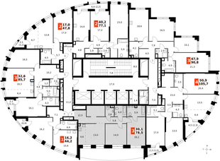 Квартира 2-комн. квартира, 78.1 м² ЖК «Sydney City» Фото 2 Квартира 2-комн. квартира, 78.1 м² ЖК «Sydney City» Фото 2
