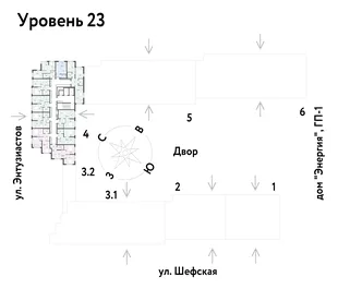 Квартира Студия, 23.44 м² ЖК «Страна.Энтузиастов» Фото 1 Квартира Студия, 23.44 м² ЖК «Страна.Энтузиастов» Фото 1