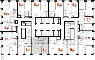 Квартира 2-комн. квартира, 59.7 м² ЖК «Amber Сity» Фото 2 Квартира 2-комн. квартира, 59.7 м² ЖК «Amber Сity» Фото 2