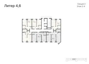 Квартира 2-комн. квартира, 53.92 м² ЖК «Светский лес» Фото 1 Квартира 2-комн. квартира, 53.92 м² ЖК «Светский лес» Фото 1