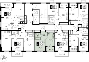 Квартира 1-комн. квартира, 30.6 м² ЖК «1-й Измайловский» Фото 2 Квартира 1-комн. квартира, 30.6 м² ЖК «1-й Измайловский» Фото 2