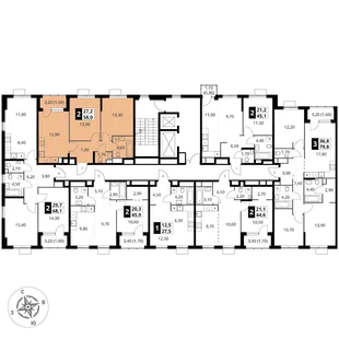 Квартира 2-комн. квартира, 58 м² ЖК «1-й Химкинский» Фото 2 Квартира 2-комн. квартира, 58 м² ЖК «1-й Химкинский» Фото 2