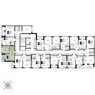 Квартира 1-комн. квартира, 32.9 м² ЖК «1-й Шереметьевский» Фото 2 Квартира 1-комн. квартира, 32.9 м² ЖК «1-й Шереметьевский» Фото 2