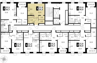 Квартира Студия, 29.5 м² ЖК «1-й Ясеневский» Фото 2