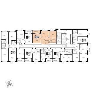 Квартира 2-комн. квартира, 52.9 м² ЖК «1-й Лермонтовский» Фото 2 Квартира 2-комн. квартира, 52.9 м² ЖК «1-й Лермонтовский» Фото 2