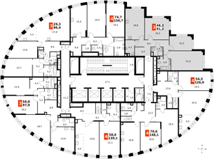 Квартира 3-комн. квартира, 91.3 м² ЖК «Sydney City» Фото 2 Квартира 3-комн. квартира, 91.3 м² ЖК «Sydney City» Фото 2