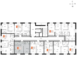 Квартира 2-комн. квартира, 47.7 м² ЖК «Фриссон» Фото 2