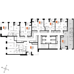 Квартира 2-комн. квартира, 76.4 м² ЖК «Sky Garden» Фото 2 Квартира 2-комн. квартира, 76.4 м² ЖК «Sky Garden» Фото 2