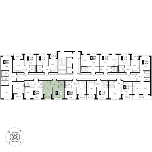 Квартира 1-комн. квартира, 32.9 м² ЖК «1-й Шереметьевский» Фото 2 Квартира 1-комн. квартира, 32.9 м² ЖК «1-й Шереметьевский» Фото 2