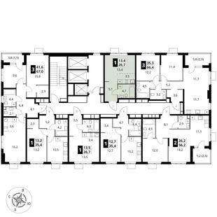 Квартира Студия, 26.7 м² ЖК «1-й Измайловский» Фото 2 Квартира Студия, 26.7 м² ЖК «1-й Измайловский» Фото 2
