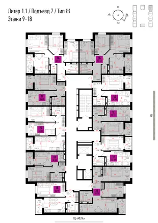 Квартира 2-комн. квартира, 54.42 м² ЖК «Столицыно» Фото 1 Квартира 2-комн. квартира, 54.42 м² ЖК «Столицыно» Фото 1