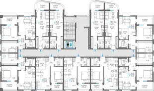 Квартира 3-комн. квартира, 56.66 м² ЖК «Розовое озеро» Фото 1