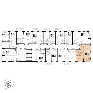 Квартира 2-комн. квартира, 52.5 м² ЖК «1-й Измайловский» Фото 2 Квартира 2-комн. квартира, 52.5 м² ЖК «1-й Измайловский» Фото 2