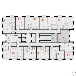 Квартира 2-комн. квартира, 41.6 м² ЖК «Флагман» Фото 2 Квартира 2-комн. квартира, 41.6 м² ЖК «Флагман» Фото 2