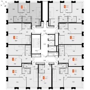 Квартира 2-комн. квартира, 58.8 м² ЖК «Философия» Фото 2 Квартира 2-комн. квартира, 58.8 м² ЖК «Философия» Фото 2
